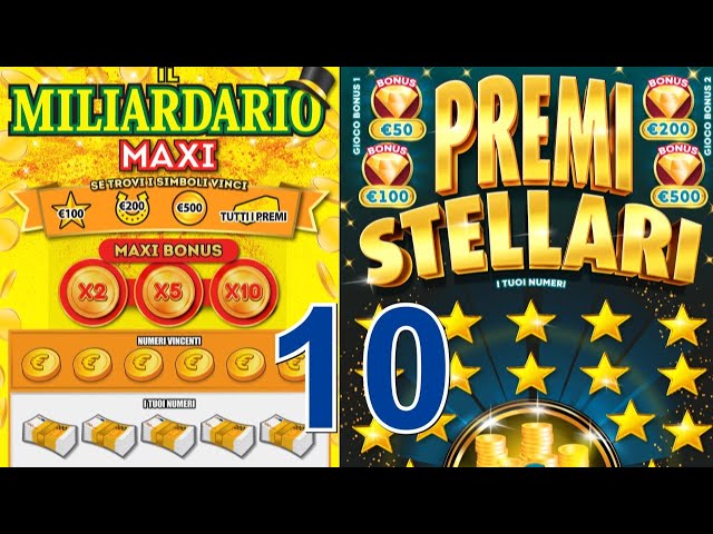 10 Gratta e Vinci Premi Stellati + Maxi Miliardario class=