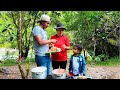 Preparé un almuerzo en el río para NATHALIA al estilo hombre