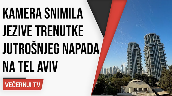 Prizori užasa: Kamera zabilježila jezive trenutke jutrošnjeg napada na Tel Aviv
