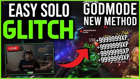 *NEW* SOLO GODMODE METHOD NO RAYGUN BO7! XP CAMO GLITCH GODMODE ANYWHERE LIVE ZOMBIES GLITCH!