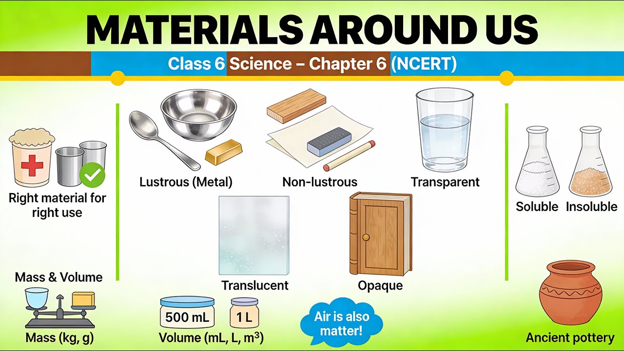 Chapter 6: Materials Around Us from [Class-VI, Science] NCERT - YouTube