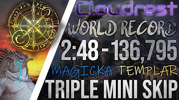 🐛💣 Cloudrest World Record - Magplar Maintank - 2:48 / 136,795 - Lost Depths