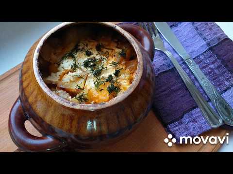 Video: Meat With Potatoes In Pots