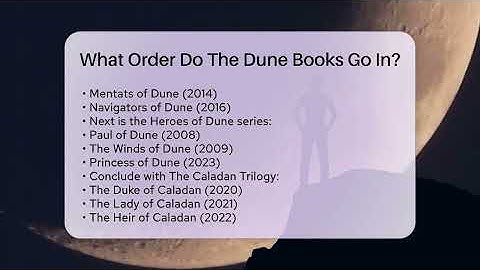 What Order Do The Dune Books Go In? - The SciFi Reel