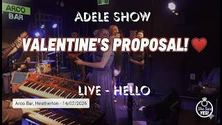 SHE SAID YES! ❤️ Emotional Valentine’s Day Proposal after "Hello" Live at Arco Bar