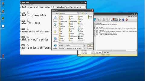 How to change start button text windows xp