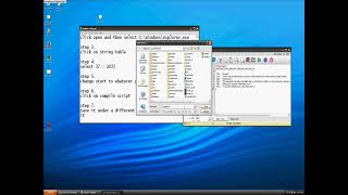 How to change start button text windows xp