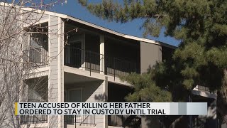Albuquerque teen charged with fatally stabbing father will stay in custody