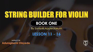 Violin Beginner’s lessons - String Builder, Book One - Whole notes