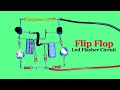 Flip Flop Led Flasher Circuit (slow blinking led circuit) Using BC547 Transistor