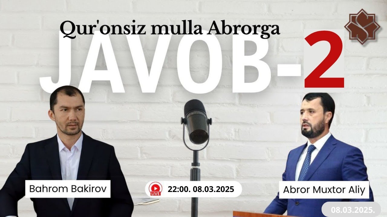 Qur'onsiz mulla Abrorga javob -2.