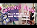 LAUNCH PREP🌟 Vlog #72 🎀 Crocheting New Bags &amp; Taking Product Photos📸 Small Business Owner