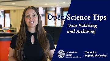 Data Publishing and Archiving | Open Science Tips