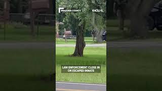 Brazoria County escape: Video captures law enforcement closing in on escaped inmate