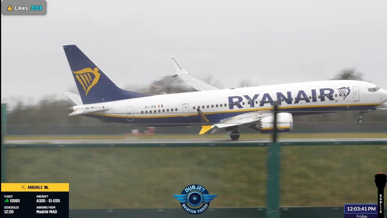 🔴 5 Crosswind Go Arounds - Dublin Airport LIVE Plane Spotting Webcam - EIDW/DUB - 13/02/2026