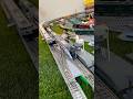 銀斧貨物列車とE353系電車が高速で交差・並走しながら駅を通過！ #鉄道模型 #nゲージ #nscale #電車 #modeltrains