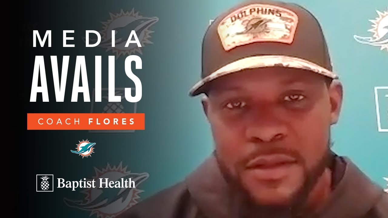 Coach Flores meets with the media | Miami Dolphins