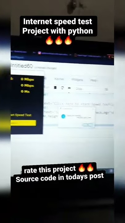 Create 😍Internet Speed Tester In Python 🔥|Subscribe For Code 😍| #shorts ...