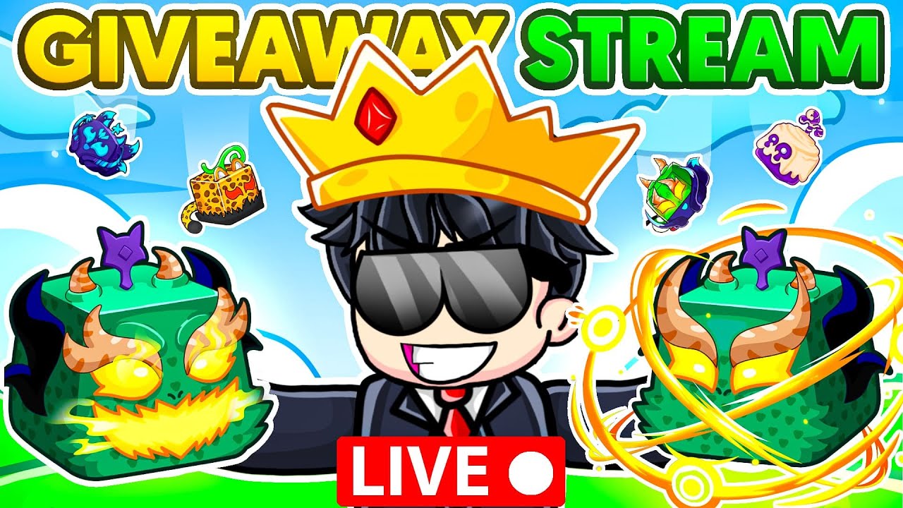 Permanent Dragon Giveaway Stream! SenpaiSpider Blox Fruit Live!