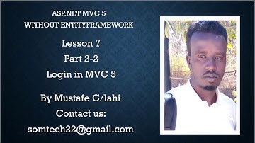 7 Login Part 2-2 in MVC Af Somali