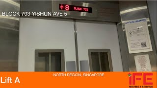 HDB Block 703 Yishun || IFE Elevator (Lift A)