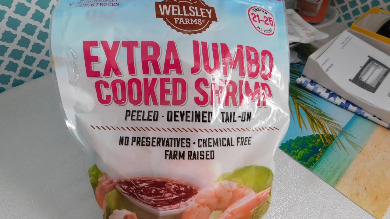 Bjs Extra Jumbo Cooked Shrimp, Wellsley Farm Shrimp, Indian Shrimp,Air