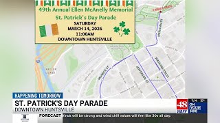 Road closures expected for Huntsville St. Patrick’s Day Parade Saturday