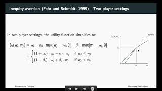 Behavioral Operations - Social Preferences 7