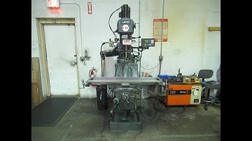 Lagun FTV-2 Vertical Knee Mill w/ Newall Topaz 2-Axis DRO, Mitutoyo Quill Scale, Servo Pwr Feed Tbl