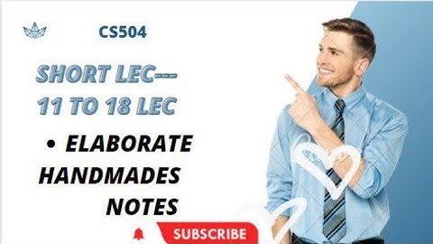 CS504 Lecture 11 to 18 mid term preparation||vu short lectures||#rm_offical #vu #shorts
