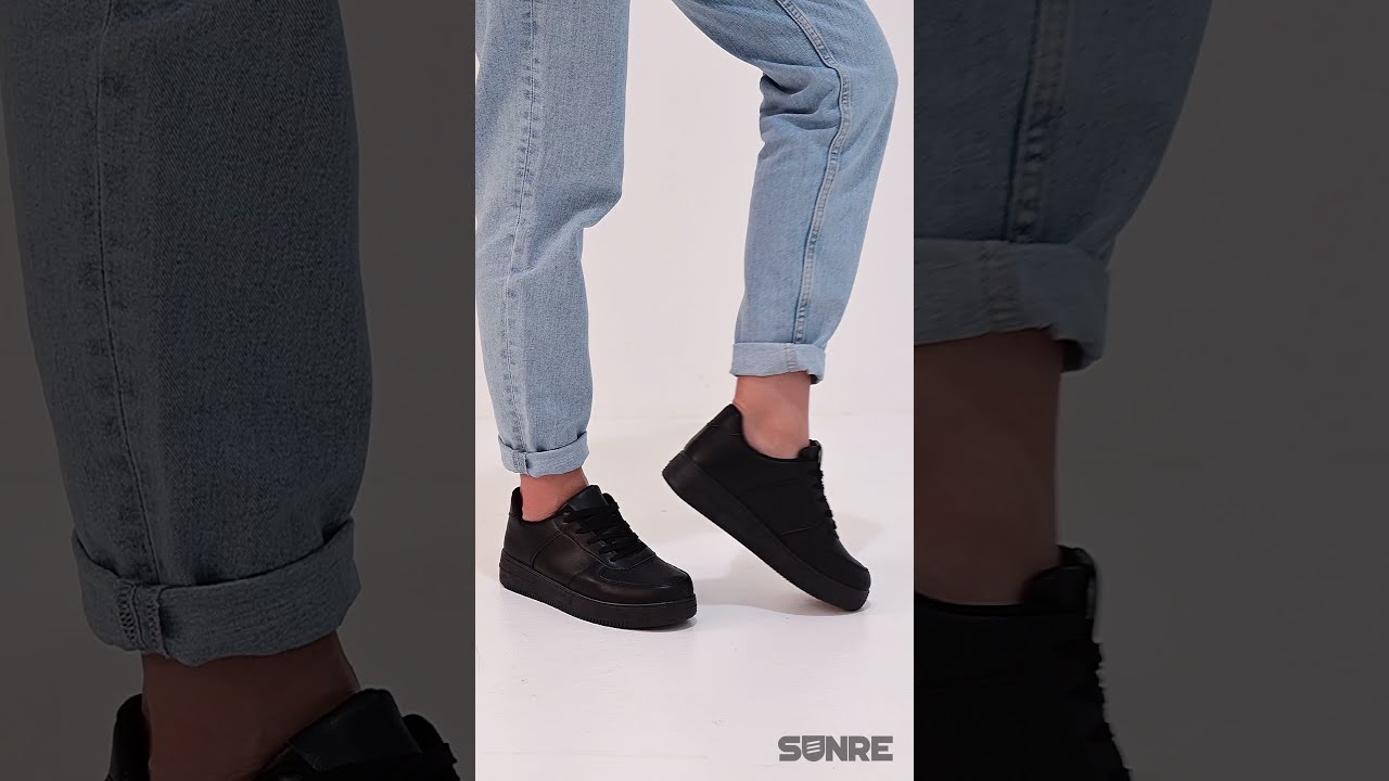 с чем носить черные кроссовки