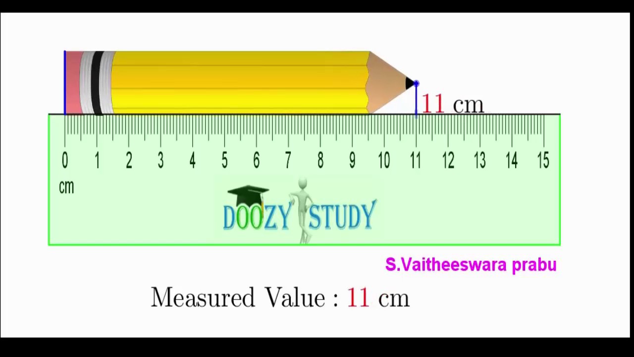 Measuring in centimetres with a ruler