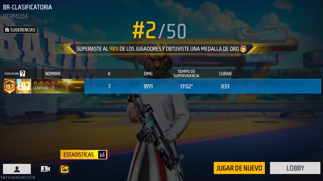 Casi logro el BOOYHA con 48 de vida (7 kills)