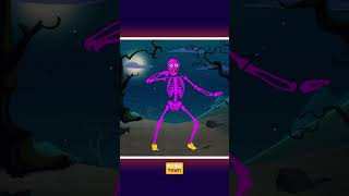 Esqueletos Y Calabazas Bailando En La Noche De Halloween #Shorts