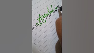 #aanchal #name #calligraphy#arts#art #writingstyle#theartisticallyritz #shorts #viral#calligraphyart
