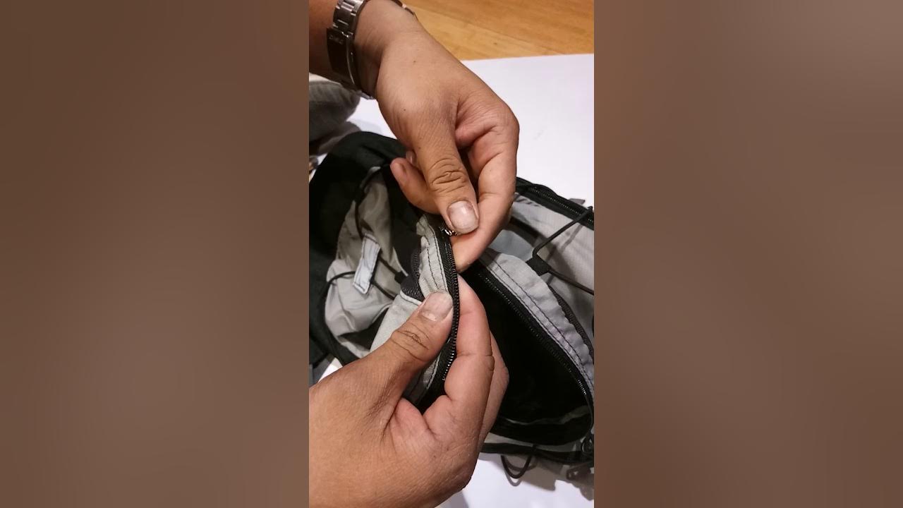 How to put a new zipper slider in the bags. YouTube