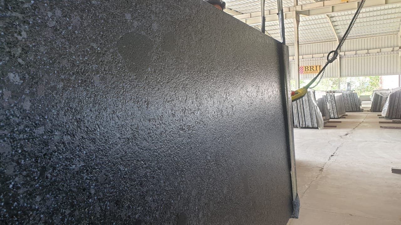 Rajasthan Black Granite Leather Finished Brij Granites Premium