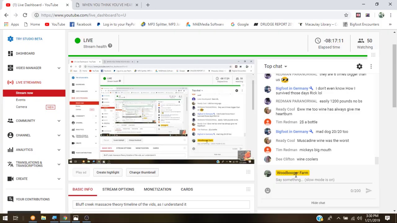 Bluff creek massacre theory timeline of the vids, as I understand it