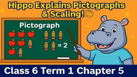 🦛 Hippo Explains Pictographs & Scaling! 🎨 | Class 6 Term 1 Chapter 5 | Statistics Made Simple