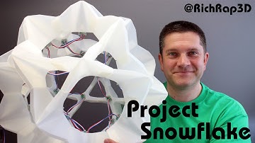 3D printed light sculpture Project Snowflake