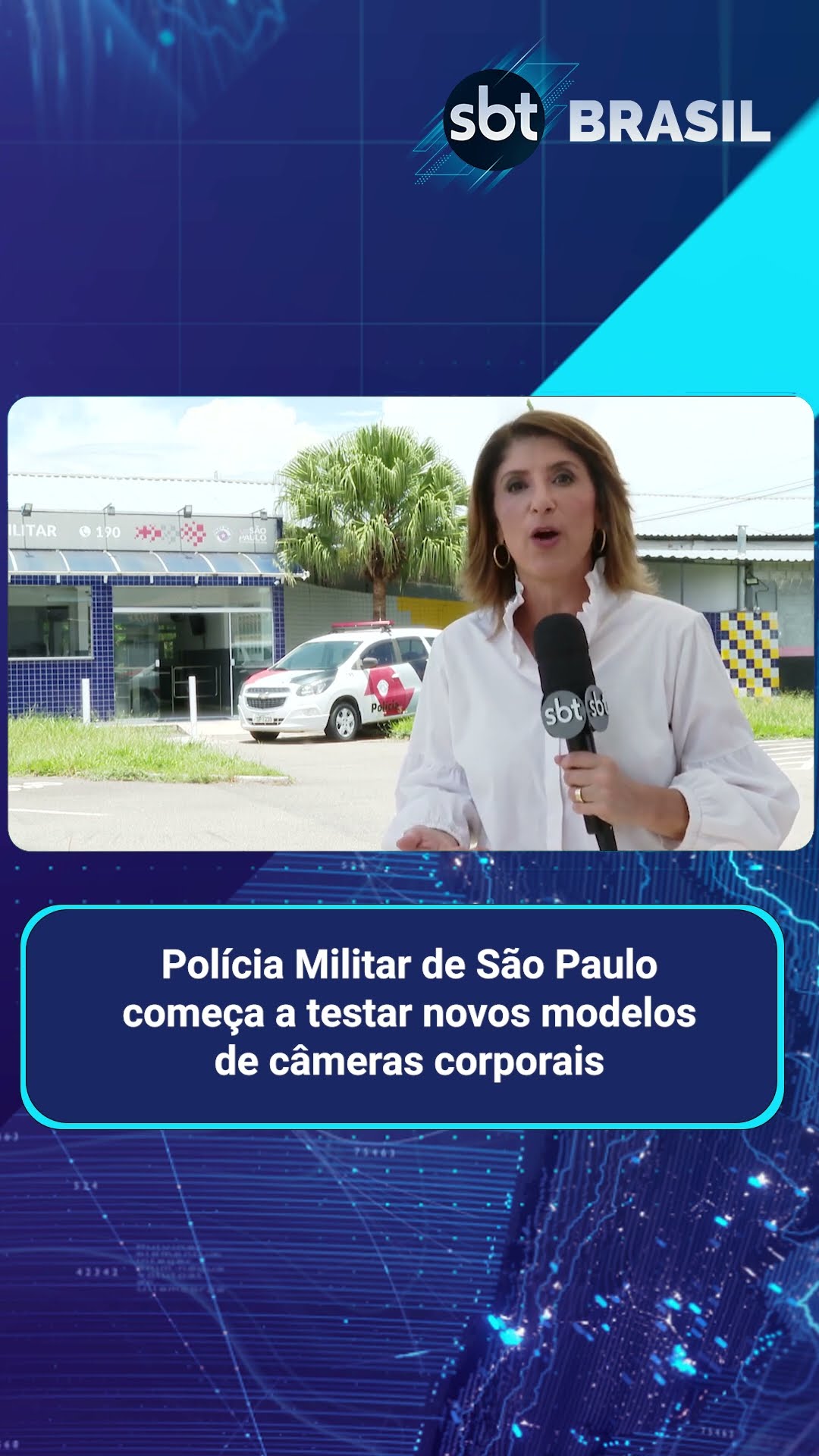 Polícia Militar de São Paulo começa usar novas câmeras corporais | SBT Brasil (29/01/25)