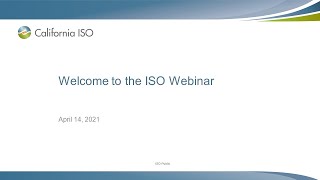 Apr 14, 2021 - Welcome to the ISO Webinar