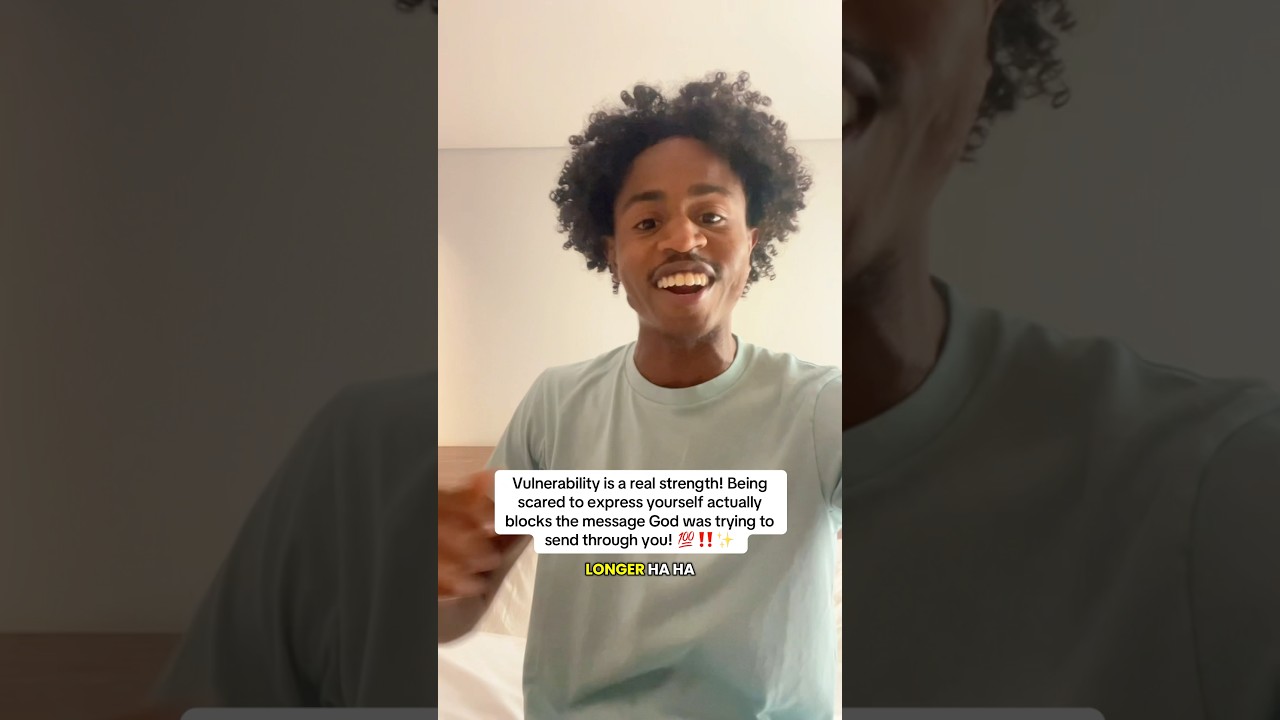 Stop blockin God’s message. Vulnerability is a strength‼️