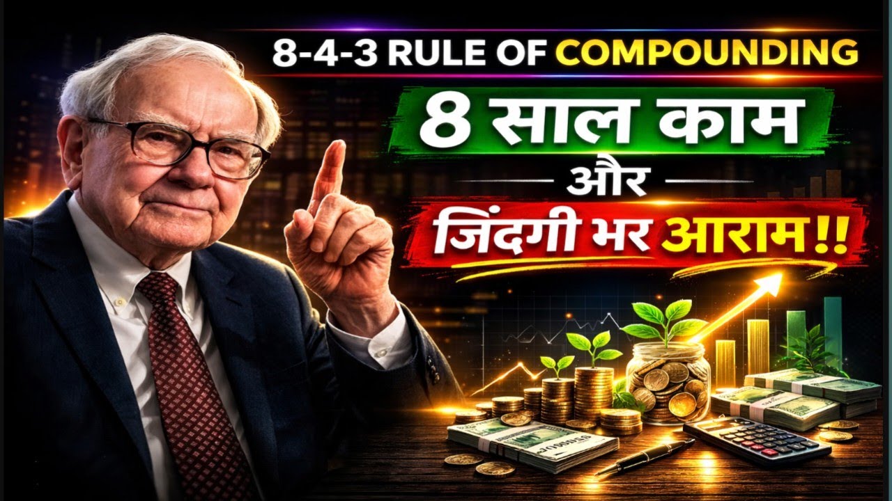 ₹1 लाख सैलरी… फिर भी गरीब 😳 | Compounding का 8-4-3 Rule