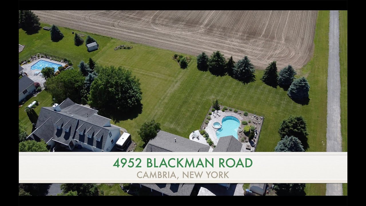 4952 Blackman Rd, Cambria New York 14094 Home For Sale Aerial Drone