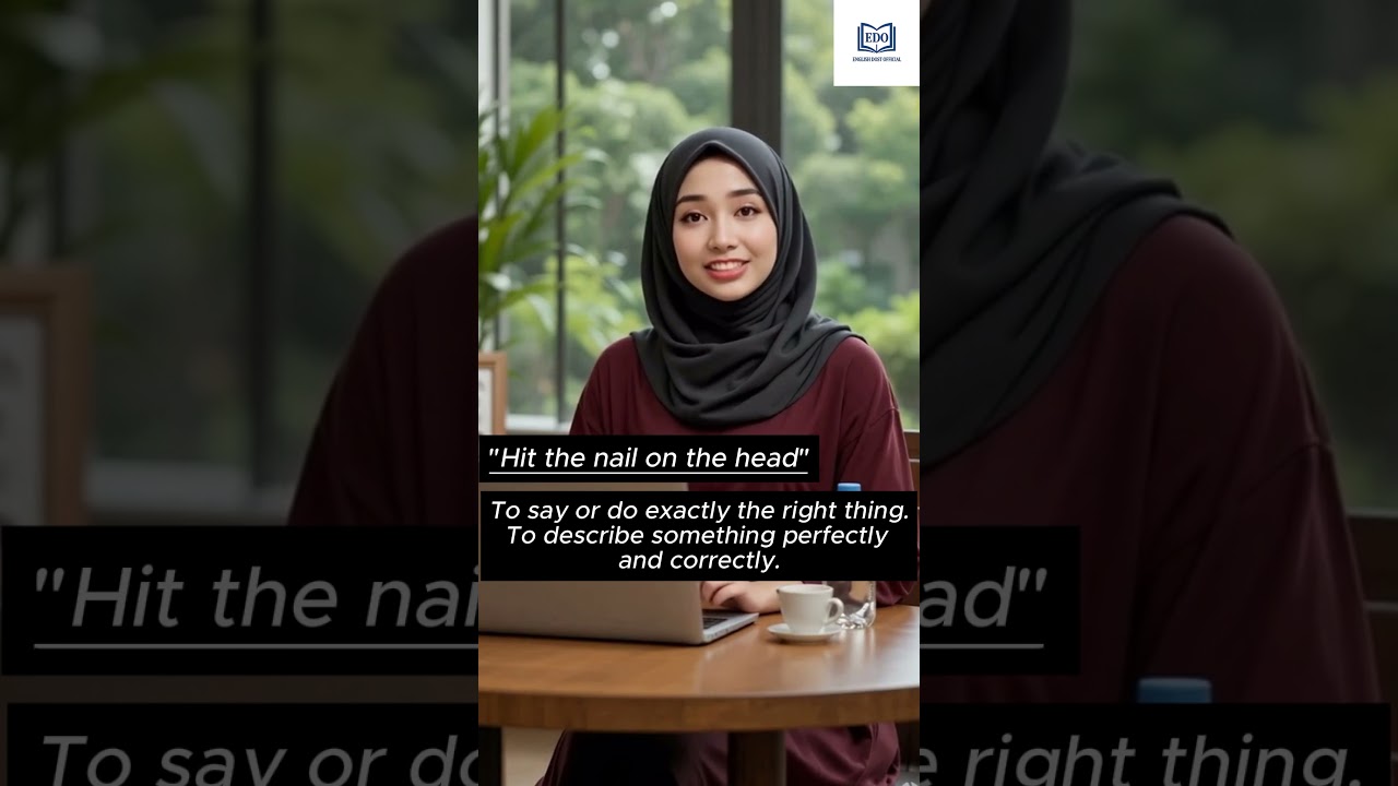 Hit the nail on the head! No.16 Idiom Will Improve Your English Instantly! 🇬🇧✨