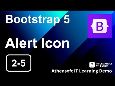 Bootstrap 5 | Alert with Icon font | 006 Episode 2-5 Demo