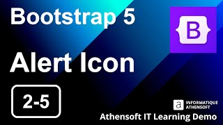 Bootstrap 5 | Alert with Icon font | 006 Episode 2-5 Demo