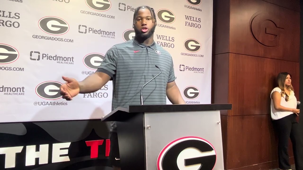 Georgia center Sedrick Van Pran talks OL play, Kentucky preview