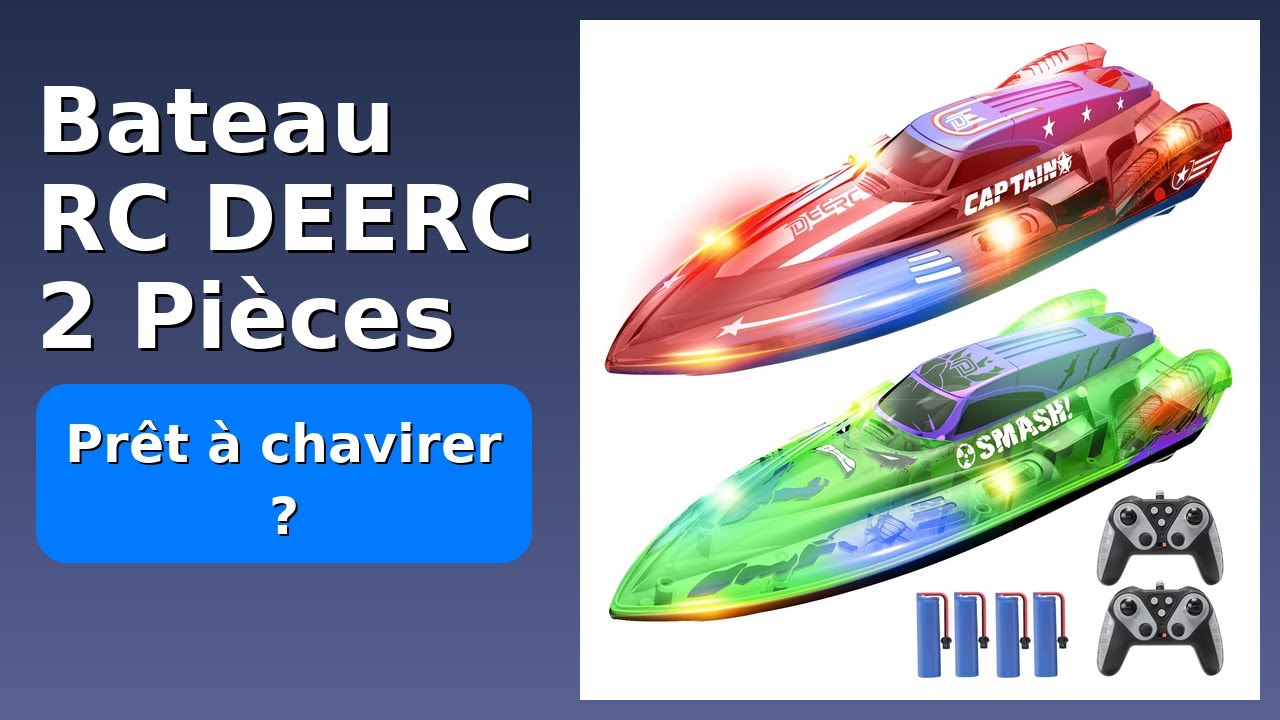 AVIS (2025) : Bateau RC DEERC 2 Pièces. DÉTAILS ESSENTIELS